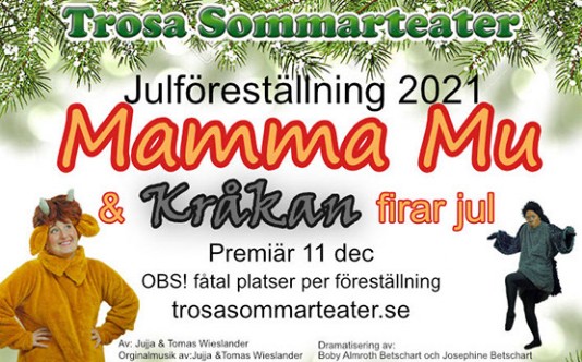 Banner för Mamma Mu & Kråkan firar Jul