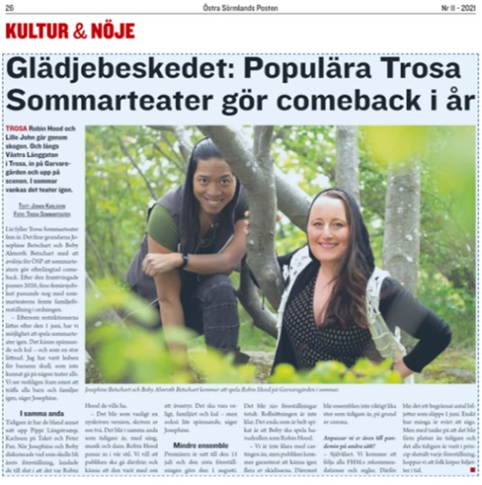 Artikel från Östra Sörmlandsposten Nr 11 - 2021